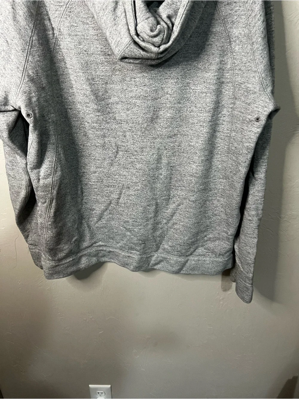 Jordan Air Men’s Wings Fleece Gray Full Zip Athleisure Hoodie Sweater